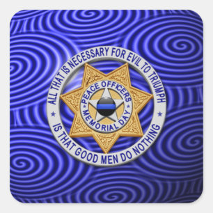 Adesivo Quadrado Linha Azul Fino One-of-a-Kind