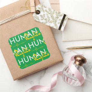 Adesivo Quadrado Linha de vida dos direitos humanos