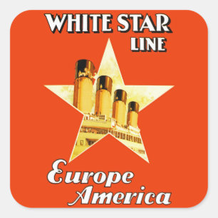 Adesivo Quadrado Linha White Star