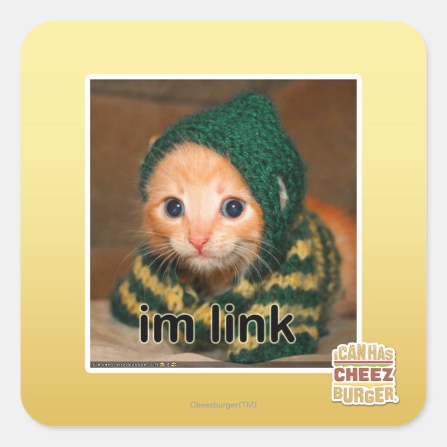 Adesivo Quadrado link do im (Frente)