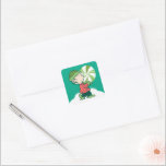 Adesivo Quadrado Linus Peppermint Candy<br><div class="desc">As designs de Natal de Charles Schulz,  que incluem os amendoins,  capturam a essência da inocência infantil e o espírito que anima a época de férias.</div>