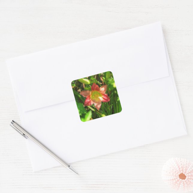 Adesivo Quadrado Lírio Lindo (Envelope)