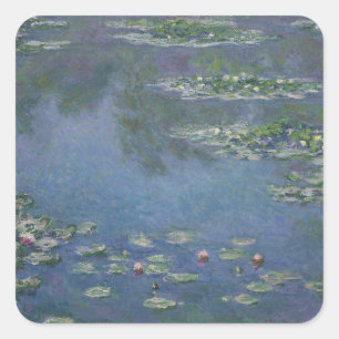 Adesivo Quadrado Lírios Água Monet 1906