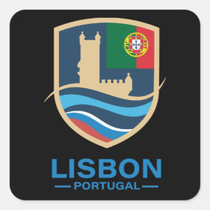 Adesivo Quadrado Lisboa Portugal Europa
