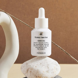 Adesivo Quadrado Lista de ingredientes com o site de logotipos em b