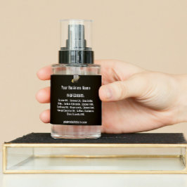 Adesivo Quadrado Lista personalizada de ingredientes com logotipo p