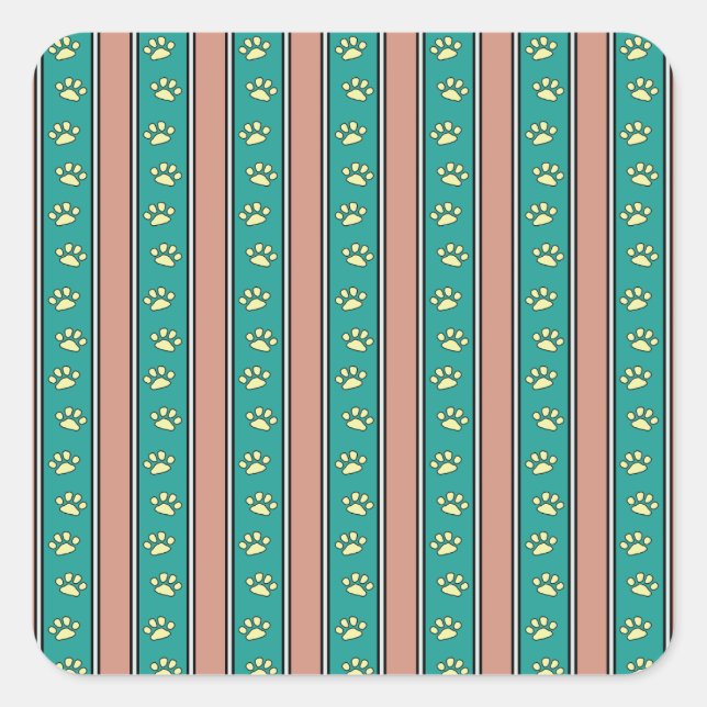 Adesivo Quadrado Listras de Impressão (Frente)