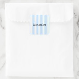 Adesivo Quadrado Listras Finas Azul Claro