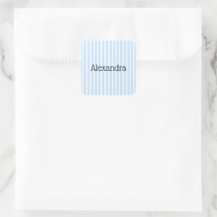 Adesivo Quadrado Listras Finas Azul Claro