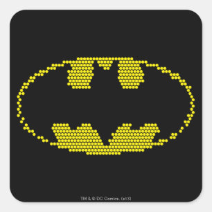 Adesivo Quadrado Lite-Brite Bat Emblem