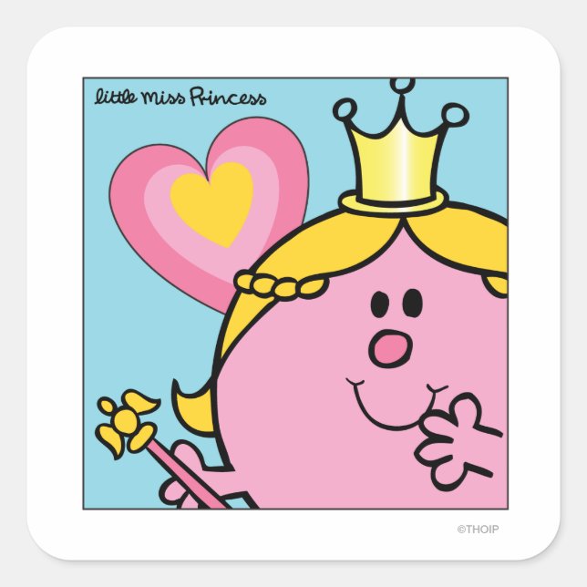 Adesivo Quadrado Little Miss Princesa | Fechamento Extreme (Frente)