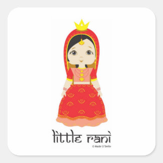 Adesivo Quadrado Little Rani Stickers