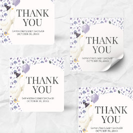 Adesivo Quadrado Little Silly Goose Baby Shower