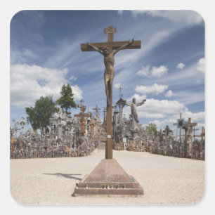 Adesivo Quadrado Lituânia, Central Lituânia, Siauliai, Hill 6