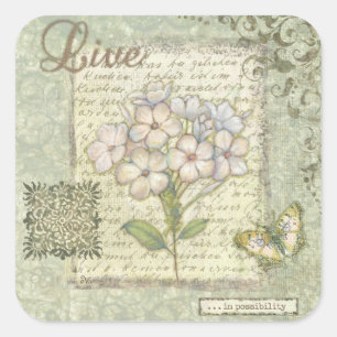 Adesivo Quadrado Live