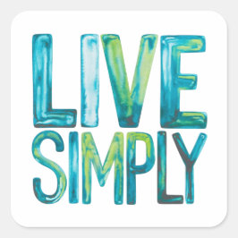 Adesivo Quadrado Live Simplesmente