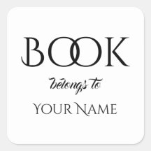 Livro clássico pertence ao seu nome Sticker quadra