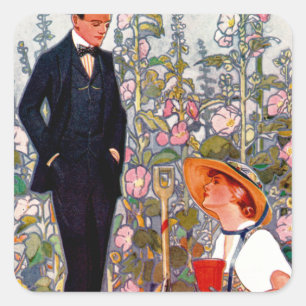 Adesivo Quadrado Livro de Capa Quarenta: Primavera e Verão de 1917