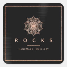 Liz Mandala Rosa Rosa Dourada Glam Preto Metálico