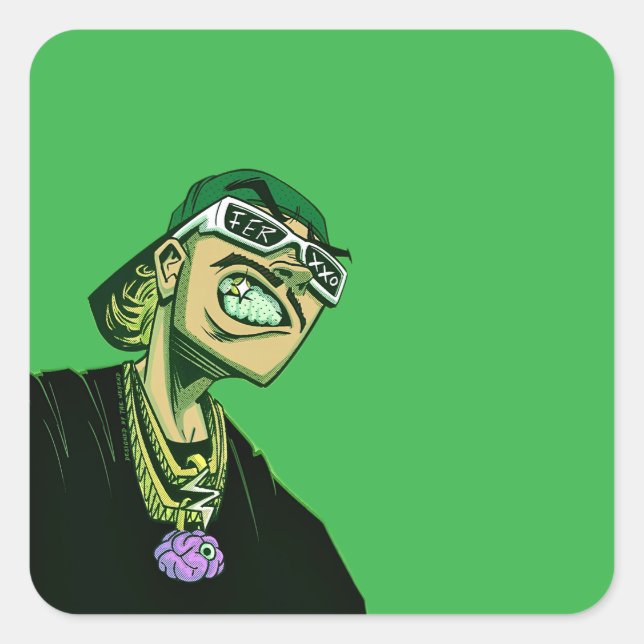 Adesivo Quadrado Llavero acrílico (Frente)