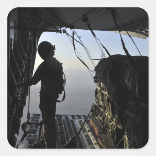 Adesivo Quadrado Loadmaster da força aérea de E.U.