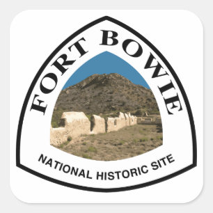 Adesivo Quadrado Local histórico nacional de Bowie do forte