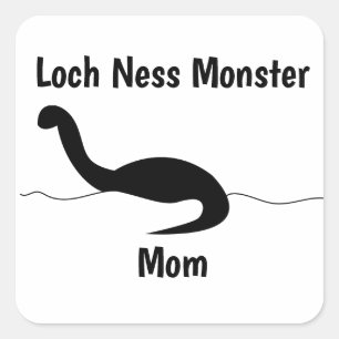 Adesivo Quadrado Loch Ness Monster Mãe Personalização Engraçada