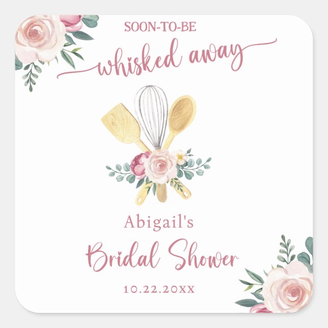 ADESIVO QUADRADO LOGO A SER LEVADA PARA CHUVEIRO DE NOIVA (Frente)