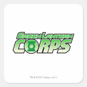 Adesivo Quadrado Logotipo 2 da Gren Lantern Corps