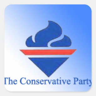 Adesivo Quadrado Logotipo antigo do Partido Conservador