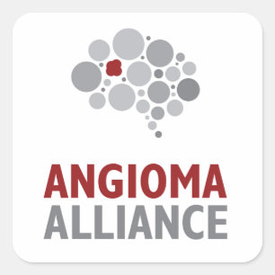 Adesivo Quadrado Logotipo da Aliança Angioma