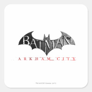 Adesivo Quadrado Logotipo da Cidade do Batman Arkham