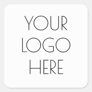 Adesivo Quadrado Logotipo Da Sua Empresa Ou Empresa