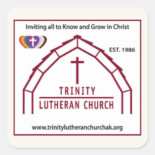 Adesivo Quadrado Logotipo da Trinity