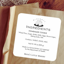 Logotipo de Bolo Minimal Fofo Padaria Ingrediente 