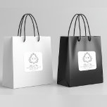 Adesivo Quadrado Logotipo de Casamento de Peste do Monograma de Vin<br><div class="desc">Um adesivo elegante de casamento clássico com uma crista vitoriana decorativa com as iniciais da noiva e do monograma do noivo. O modelo também inclui um obrigado que você envia para personalizar como desejar. Tem um olhar de luxo com sua crista formal que serve como logotipo de casamento para a...</div>