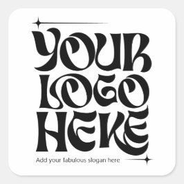 Adesivo Quadrado Logotipo de empresa - Introdução personalizada ao