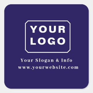 Adesivo Quadrado Logotipo de Negócios Minimalista com Estilo Person