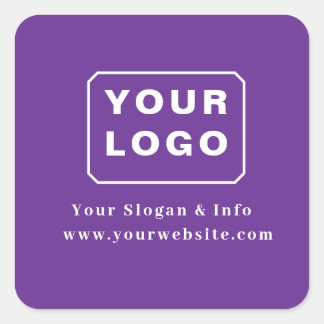 Adesivo Quadrado Logotipo de Negócios Minimalista Elegante Personal