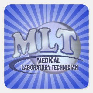 ADESIVO QUADRADO LOGOTIPO DIVERTIDO MLT - TÉCNICO DE LABORATÓRIO MÉ