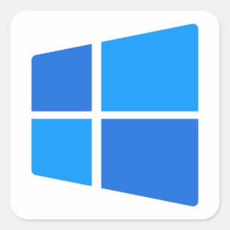 Adesivo Quadrado logotipo do Windows 11