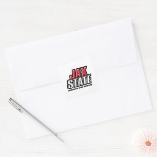 Adesivo Quadrado Logotipo JAX STATE da Universidade Estadual de Jac
