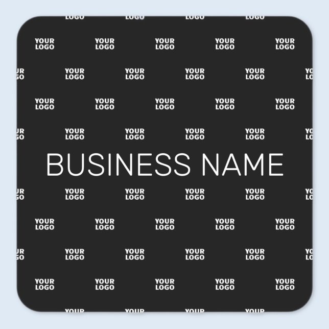 Adesivo Quadrado Logotipo ou padrão de Design moderno com qualquer  (Criador carregado)