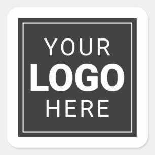 Adesivo Quadrado Logotipo Personalizado da Empresa