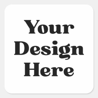 Adesivo Quadrado Logotipo Personalizado da Empresa Marca Quadrada