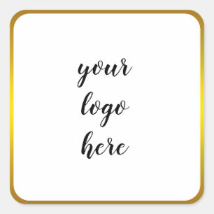 Adesivo Quadrado Logotipo Personalizado da Glitter da Borda dos Ané