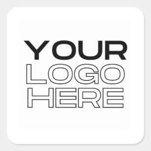 Adesivo Quadrado Logotipo Personalizado Empresarial