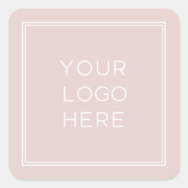 Adesivo Quadrado Logotipo personalizado profissional | Simples e mi
