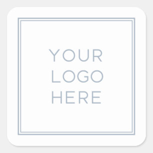 Adesivo Quadrado Logotipo personalizado profissional Simples e min
