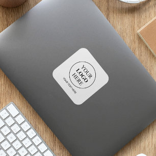 Adesivo Quadrado Logotipo Promocional Personalizado – Sem Pedido Mí